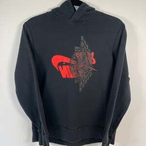 Nike Jordan Jumpman Wings Classics Fleece Pullover Hoodie Black Gym Red